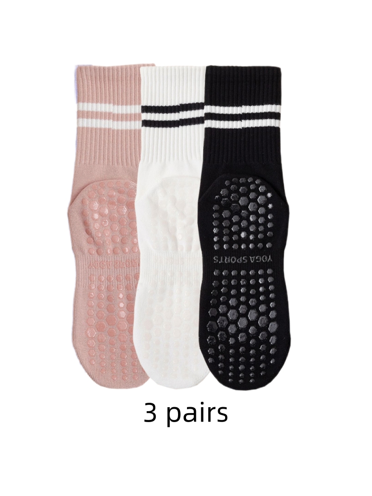 Medias Para Pilates Y Yoga - 3 Pairs of Yoga Socks, Medium
