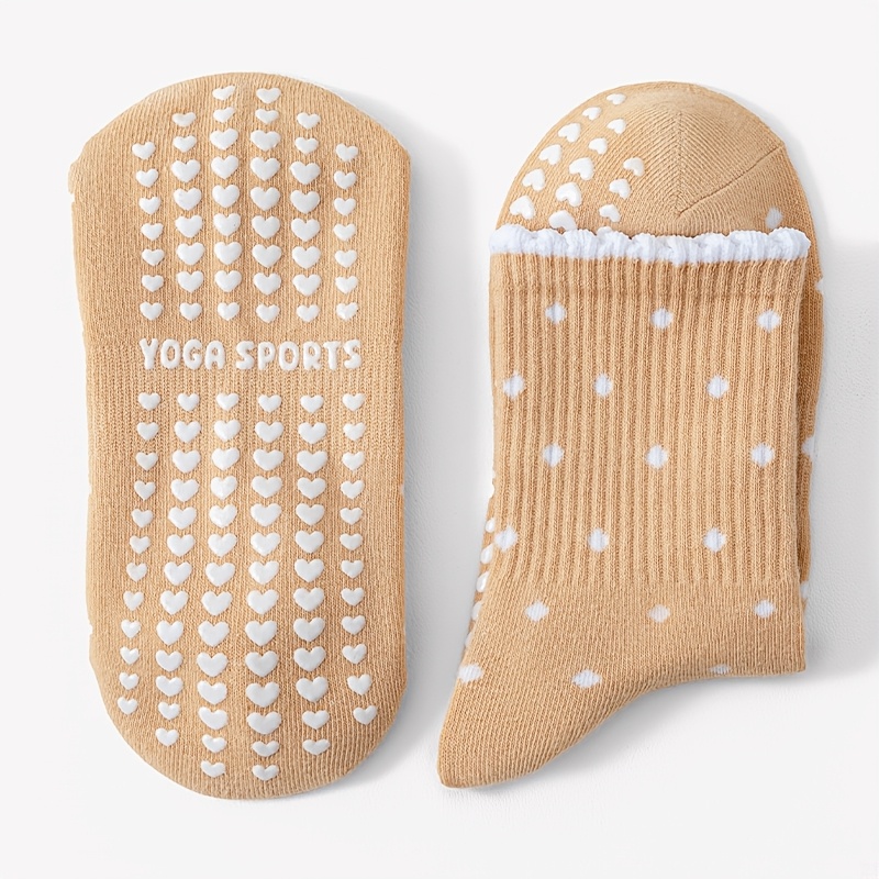 Women's brown yoga socks, whit - đánh giá và giá Medias Para Pilates Y Yoga
