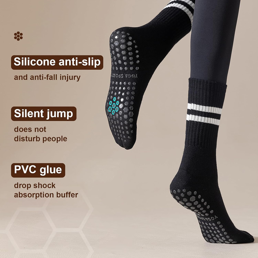 Yoga Pilates Socks with Grips  - đánh giá và giá Pilate Yoga Workout
