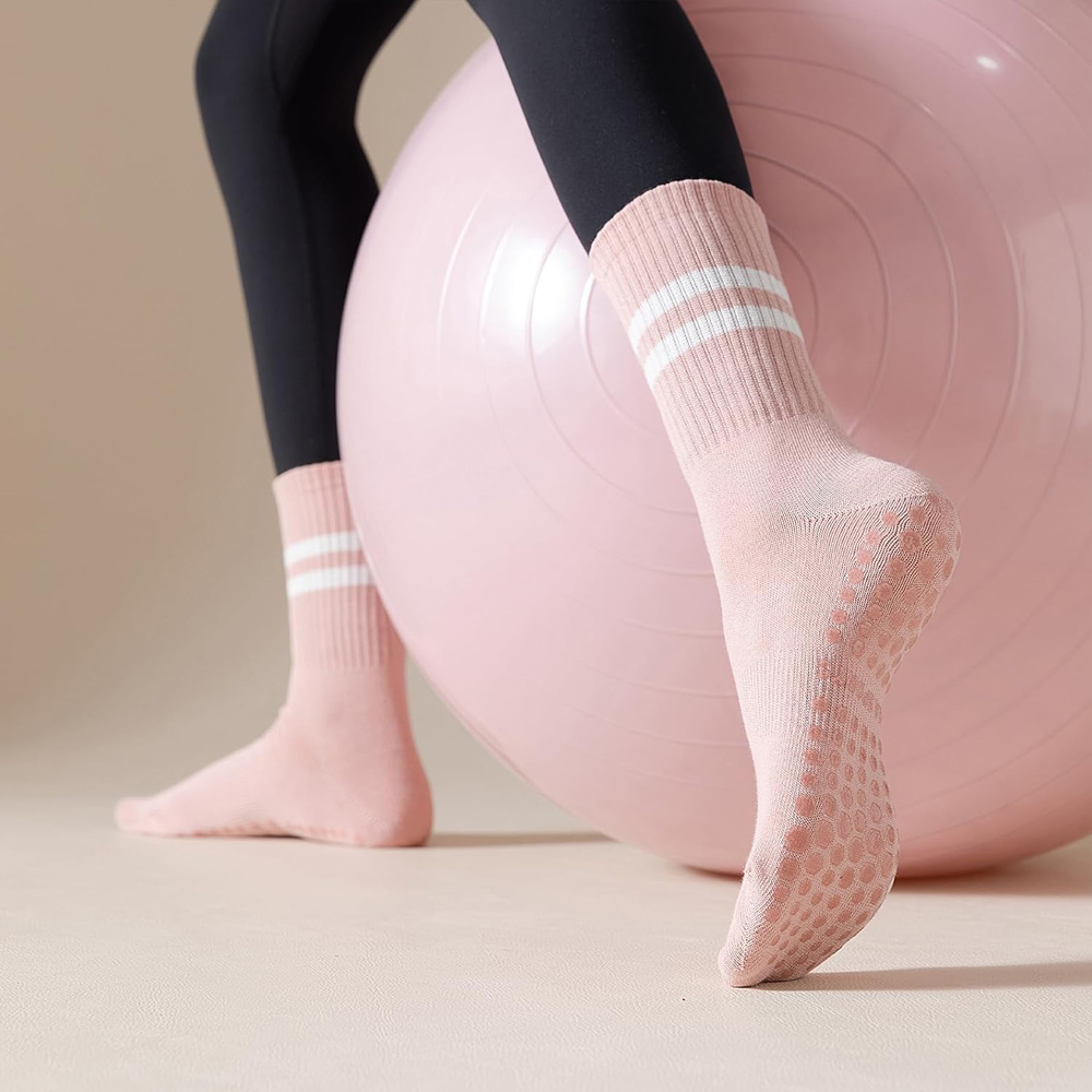 Yoga Pilates Socks with Grips  - đánh giá và giá Pilate Yoga Workout